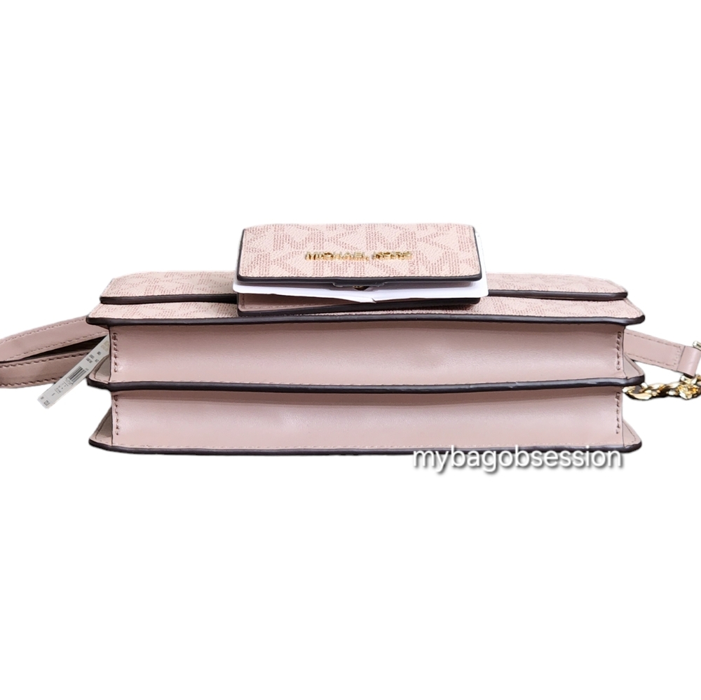 Michael Kors Daniela Logo LG Crossbody Pink - Picture 3 of 7